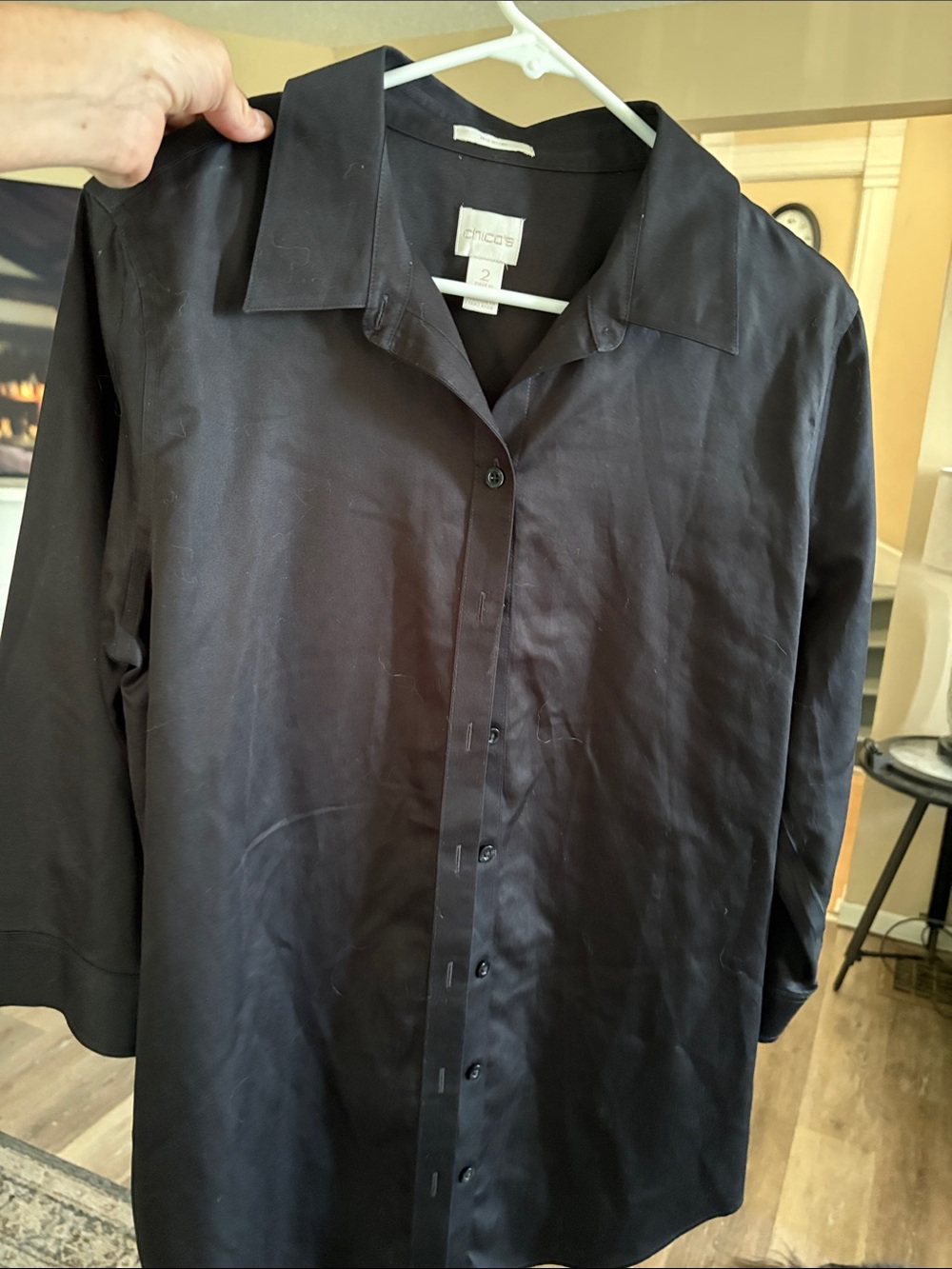 Chico's Black Men's Casual Button-Down Shirt